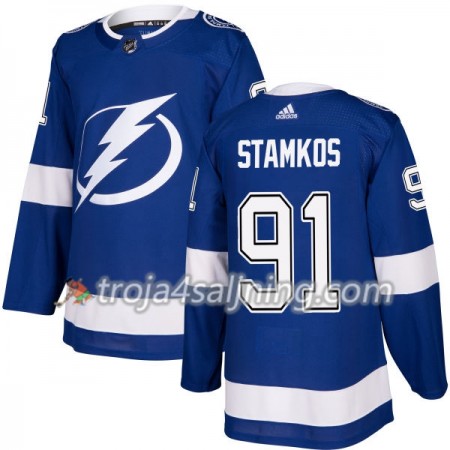 Tampa Bay Lightning tröja Steven Stamkos 91 Adidas 2017-2018 Blå Authentic - NHL Tröjor Herr Tampa Bay Lightning tröja Steven Stamkos 91 Adidas 2017-2018 Blå Authentic - NHL Tröjor Herr